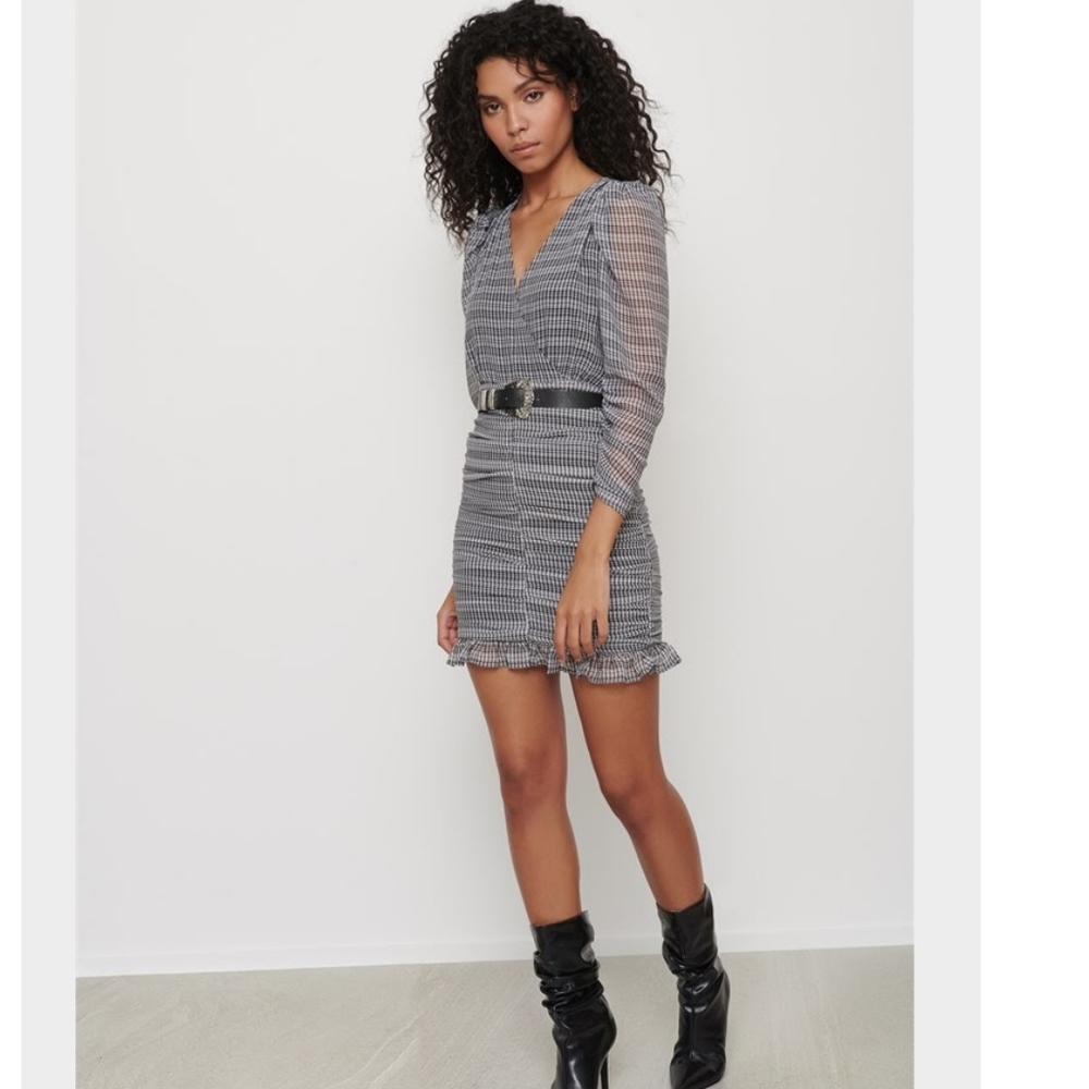 Riched Chiffon Dress